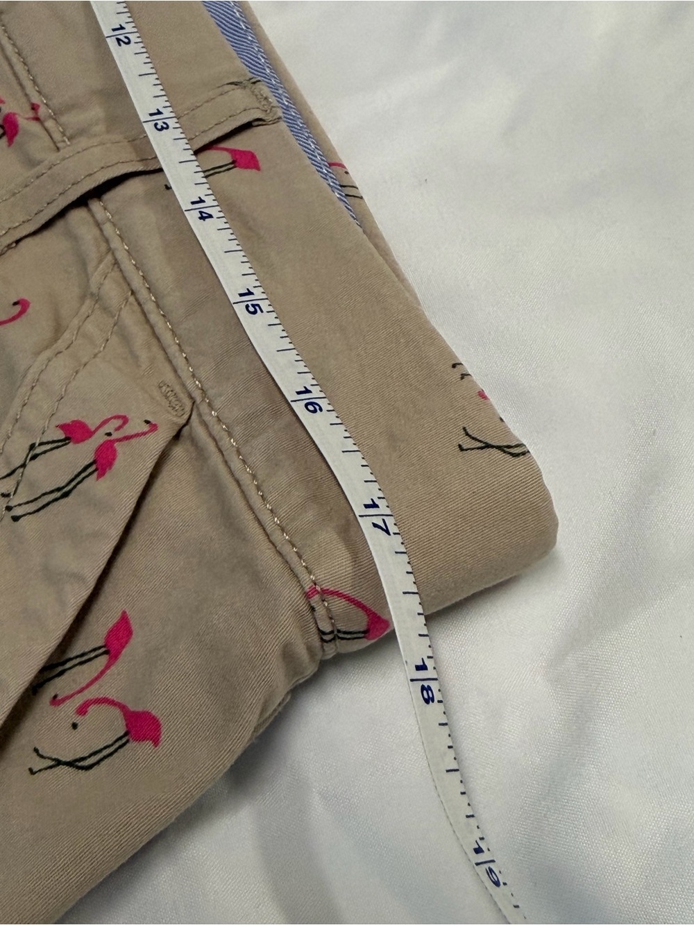 croft & barrow Beige Skort with Pink Flamingo Print - Picture 9 of 11